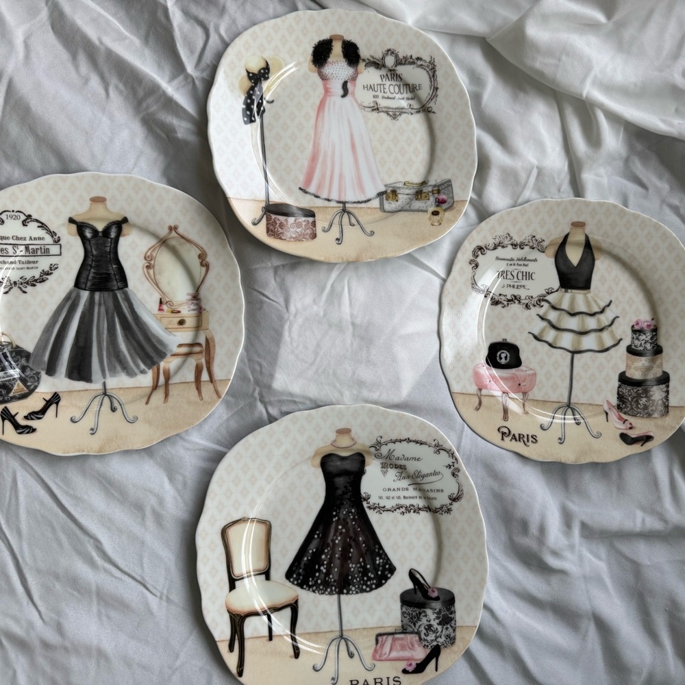 Nostalgia Tres Chic Coffee & Tea Set - Black, White, Pink - Picture 5 of 12